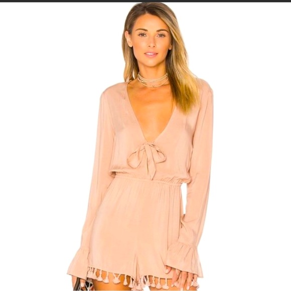 Revolve Ale By Alessandra Livia Romper in Latte NWT Size Medium - Picture 1 of 3